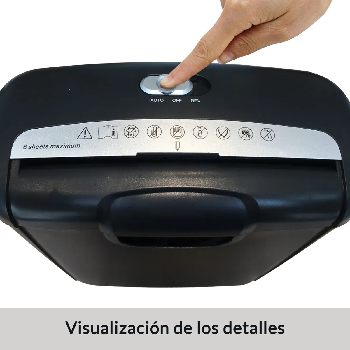 Trituradora De Papel Con Capacidad Para 6 Hojas Shredder Paper  Cortadora De Papel Y Tarjetas De Plástico 