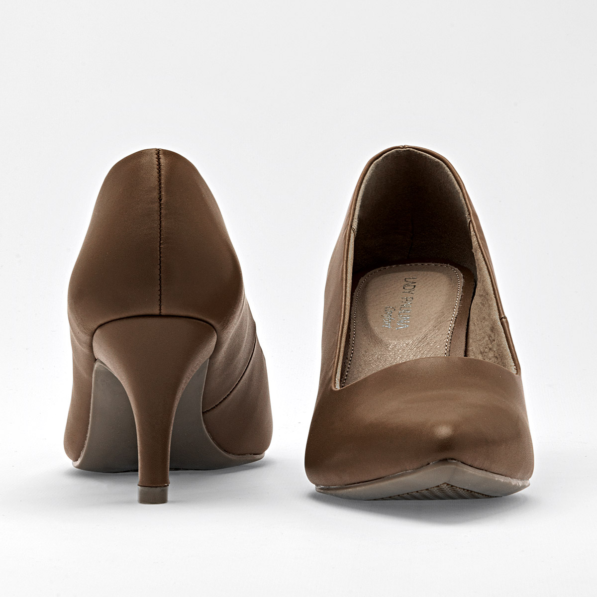 LADY PAULINA 22901 ZAPATILLA MUJER TACON 7 CM CASUAL COLOR CAMEL