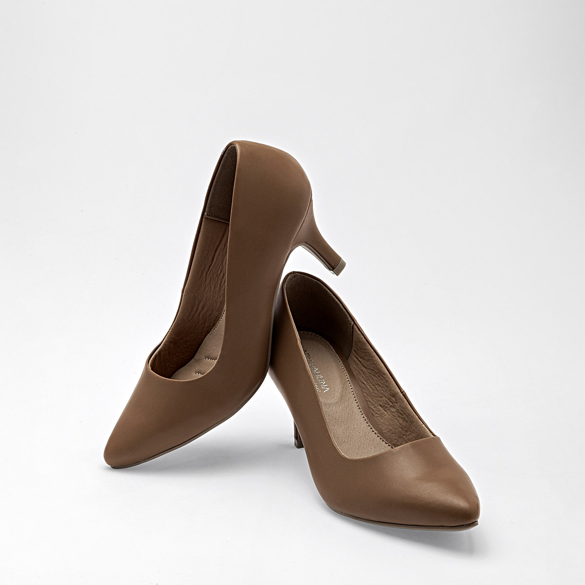 LADY PAULINA 22901 ZAPATILLA MUJER TACON 7 CM CASUAL COLOR CAMEL