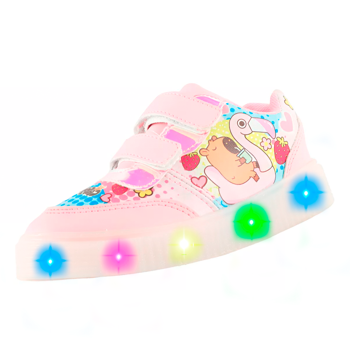 Tenis Capibara Carpicho Niña Moda Luces Leds Cómodos 780-RSC