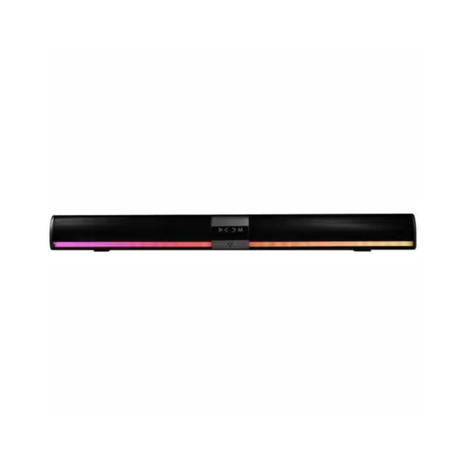 Barra de Sonido Vorago BSP-450: Bluetooth 5.0, 10W RMS, entradas USB, AUX, MicroSD hasta 32GB, radio FM, iluminación RGB