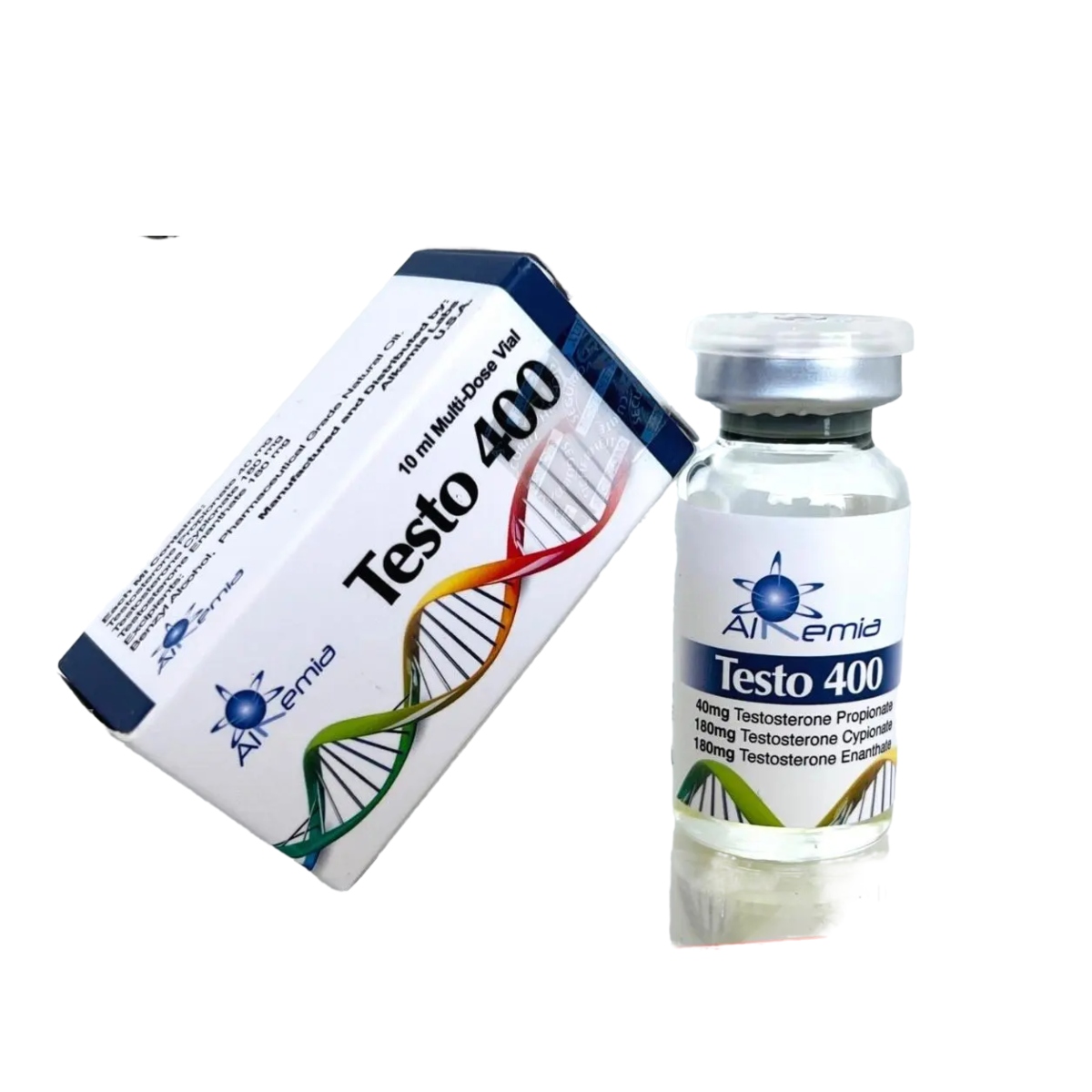 TEST 400 - Mezcla de Testosteronas - Inyectable - 400mg/ml 10ml - Alkemia - Potencia máxima, masa continua y efecto hormonal prolongado