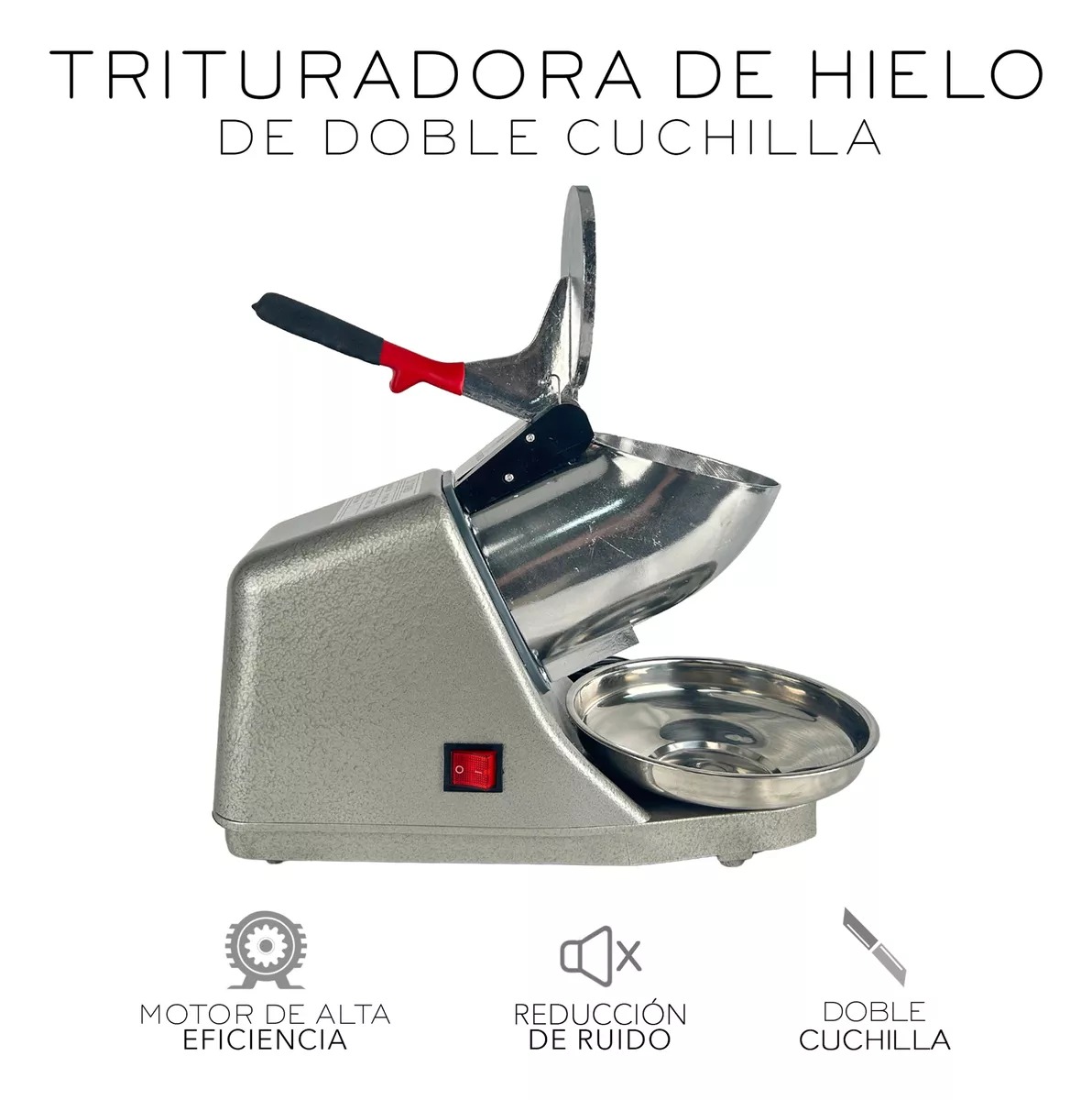 Maquina Trituradora Hielo Raspados 300w Doble Cuchilla Nube