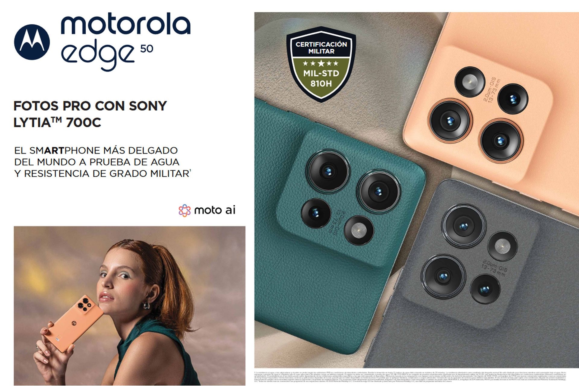 Motorola Edge 50 5G 512Gb 12Ram Color Verde Nuevo Libre