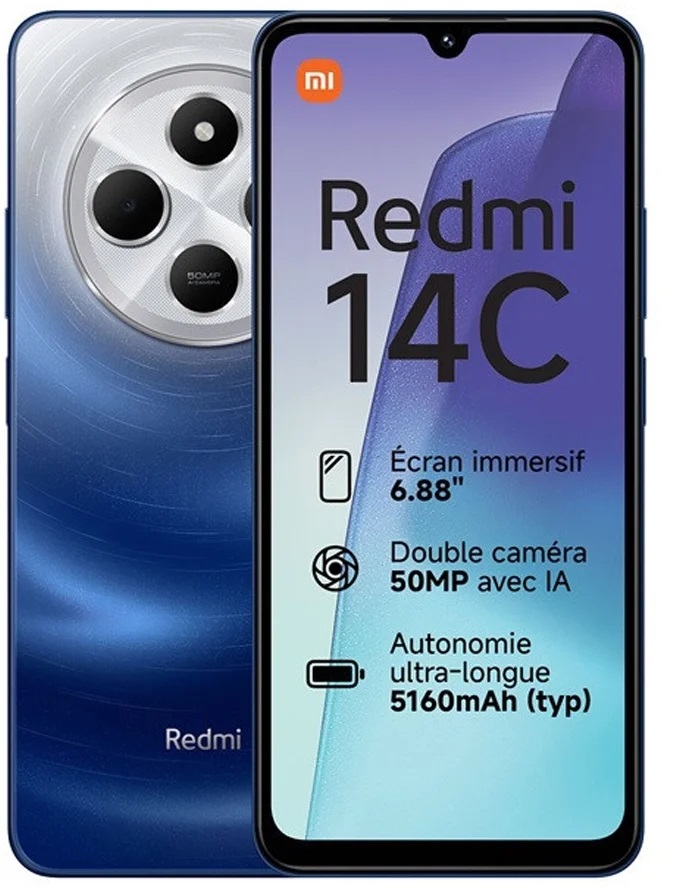 XIAOMI REDMI 14C 256Gb 8Ram Color Azul Espacial Dualsim Nuevo Libre