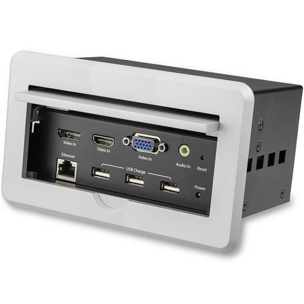 StarTech.com GABINETE DE CONECTIVIDAD AUDIO VIDEO PARA MESAS 4K