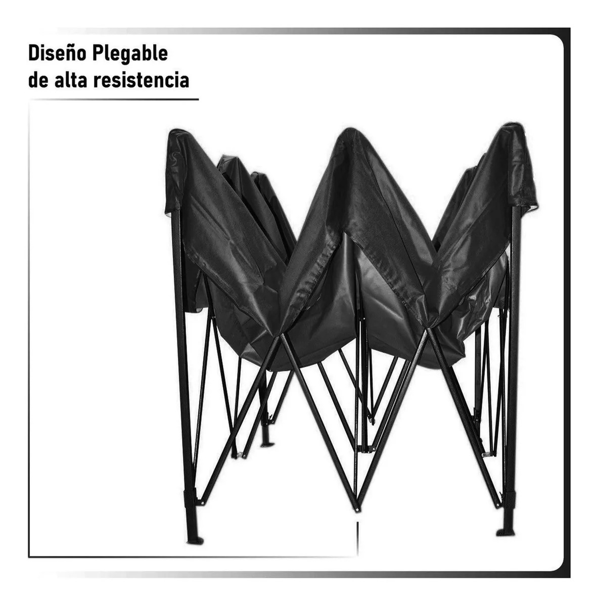 Carpa 3x3 Toldo Plegable Lona Impermeable 600d + Bolsa