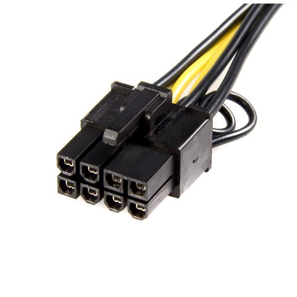 StarTech.com CABLE ADAPTADOR DE CORRIENTE PCI EXPRESS 6 PINES A 8 PINES   .