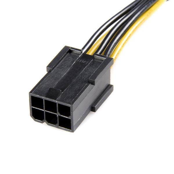 StarTech.com CABLE ADAPTADOR DE CORRIENTE PCI EXPRESS 6 PINES A 8 PINES   .