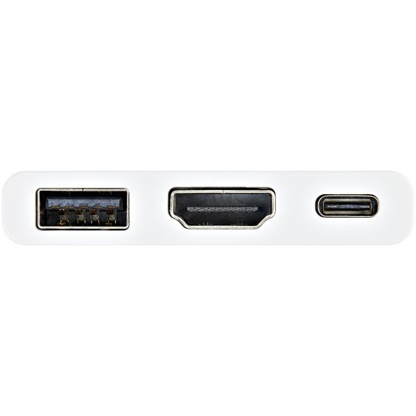 StarTech.com ADAPTADOR USB-C A HDMI 4K REPLICADOR DE PUERTOS BLANCO
