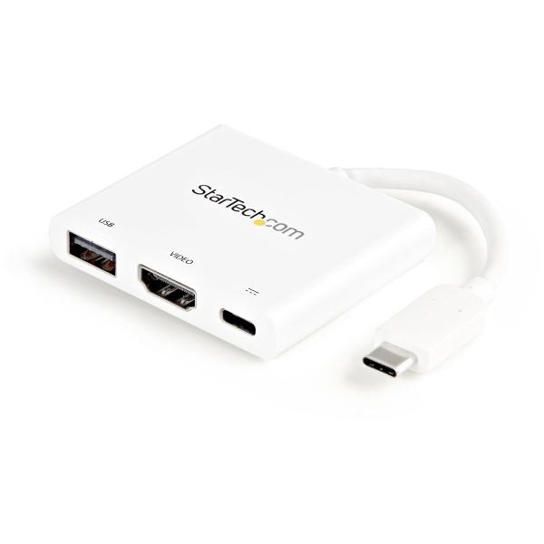 StarTech.com ADAPTADOR USB-C A HDMI 4K REPLICADOR DE PUERTOS BLANCO