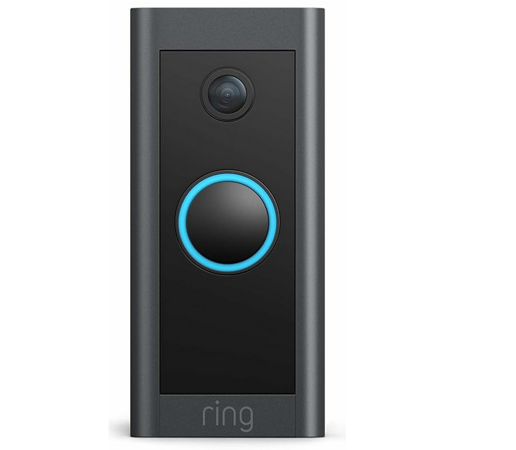 Ring Timbre Inteligente Video Doorbell, Inalámbrico, Negro. 