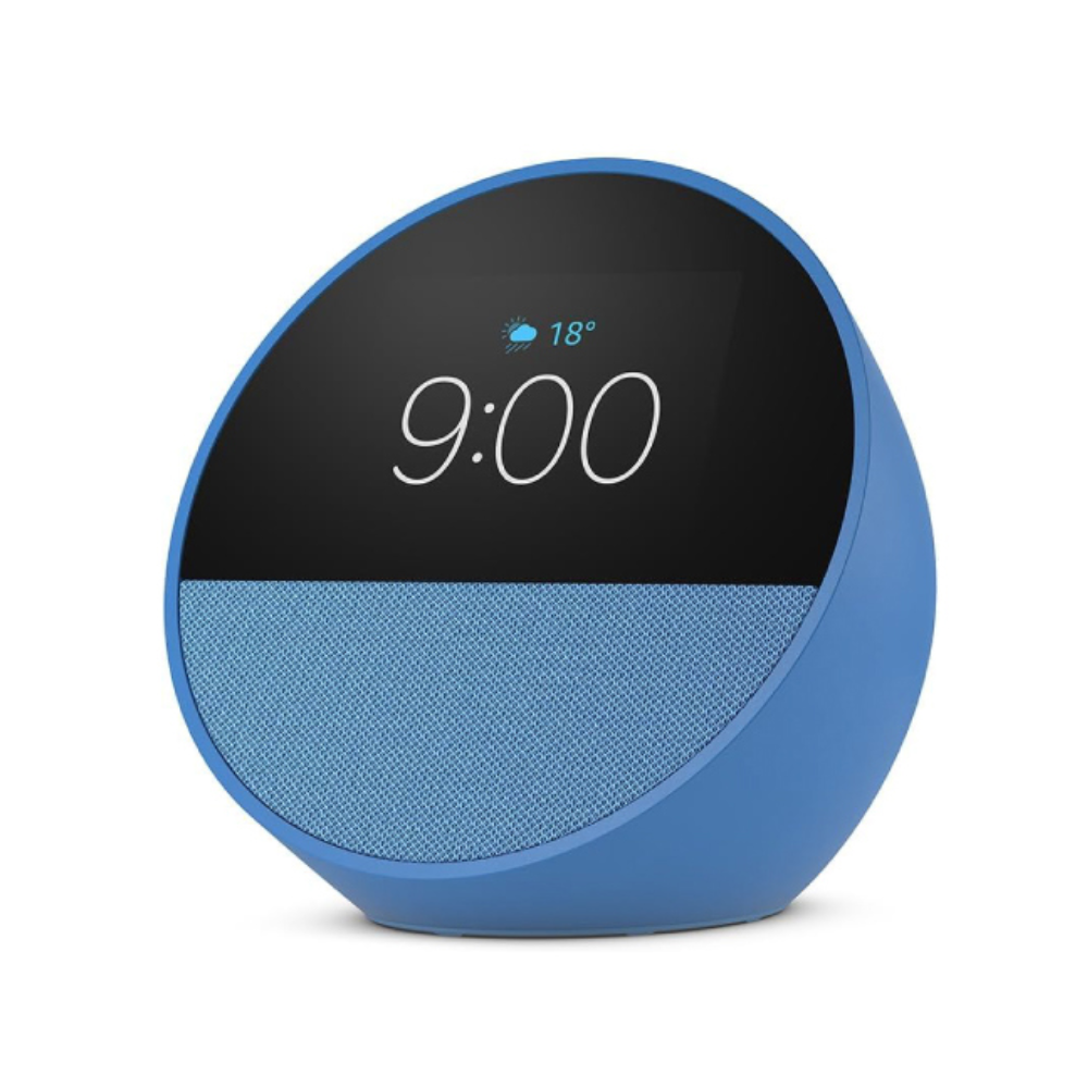 Amazon Echo Spot 2024 Asistente de Voz 2.83", Inalámbrico, Wi-Fi, Bluetooth, Azul. 