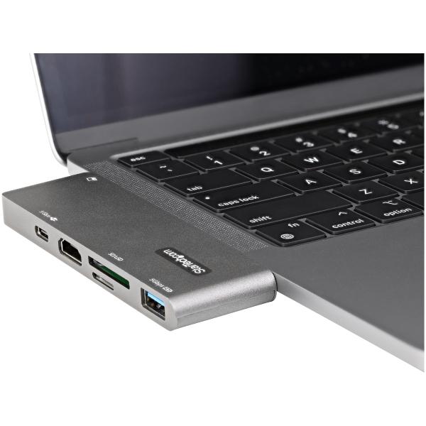 StarTech.com ADAPTADOR MULTIPUERTOS USB C 4 K 60HZ USB-C A HDMI/PD/SD/USB MAC