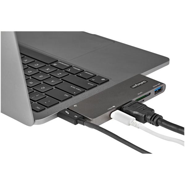 StarTech.com ADAPTADOR MULTIPUERTOS USB C 4 K 60HZ USB-C A HDMI/PD/SD/USB MAC