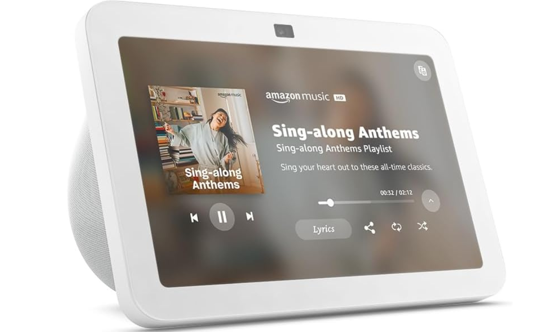 Amazon Echo Show 8 Gen 3 Asistente de Voz 8" HD, Inalámbrico, Wi-Fi, Bluetooth, Blanco. 