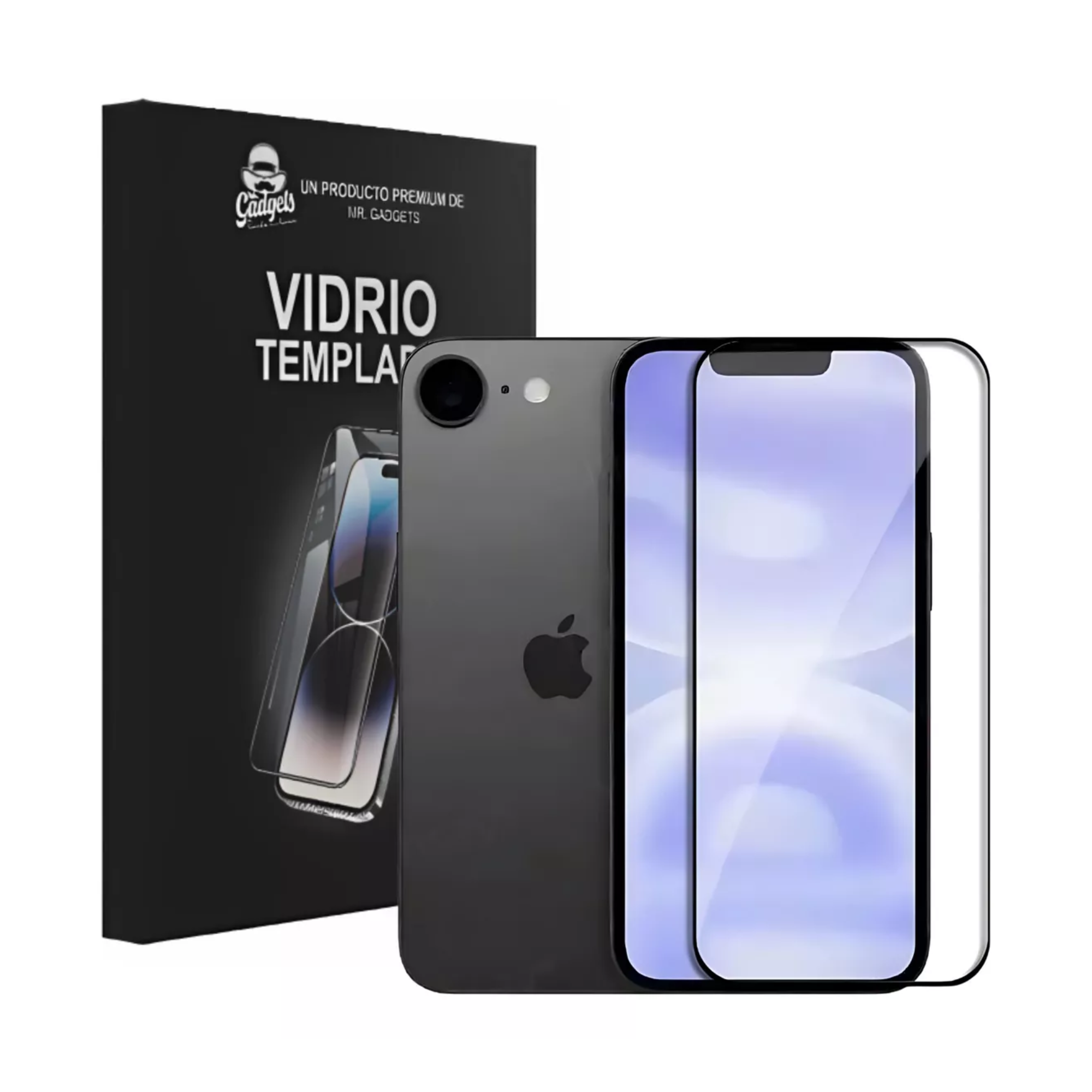 MR.GADGETS Mica Protectora de Pantalla Cristal de Vidrio Templado 9D Premium para iPhone 16e 