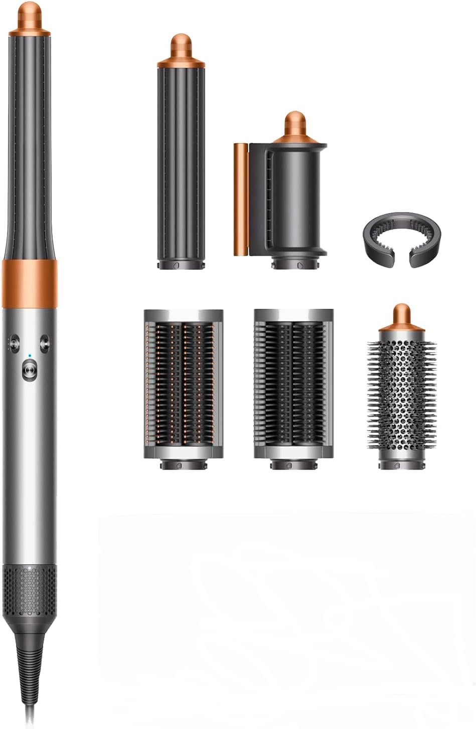 Dyson Airwrap Complete Long (Níquel/Cobre) Rizadora Multiestilizador y Secadora de aire caliente para peinado (Reacondicionado)