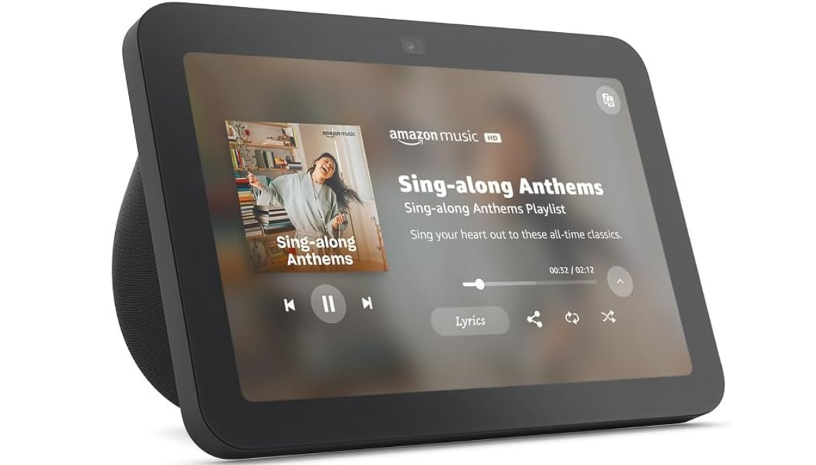 Amazon Echo Show 8 Gen 3 Asistente de Voz 8" HD, Inalámbrico, Wi-Fi, Bluetooth, Negro. 