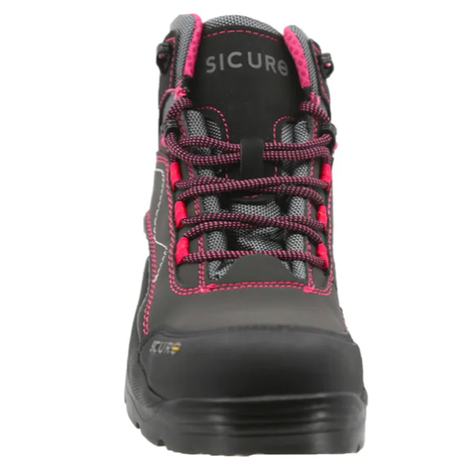 Bota Industrial Dieléctrica Para Mujer Sicuro Si50 Gris Rosa Casquillo Poliamida