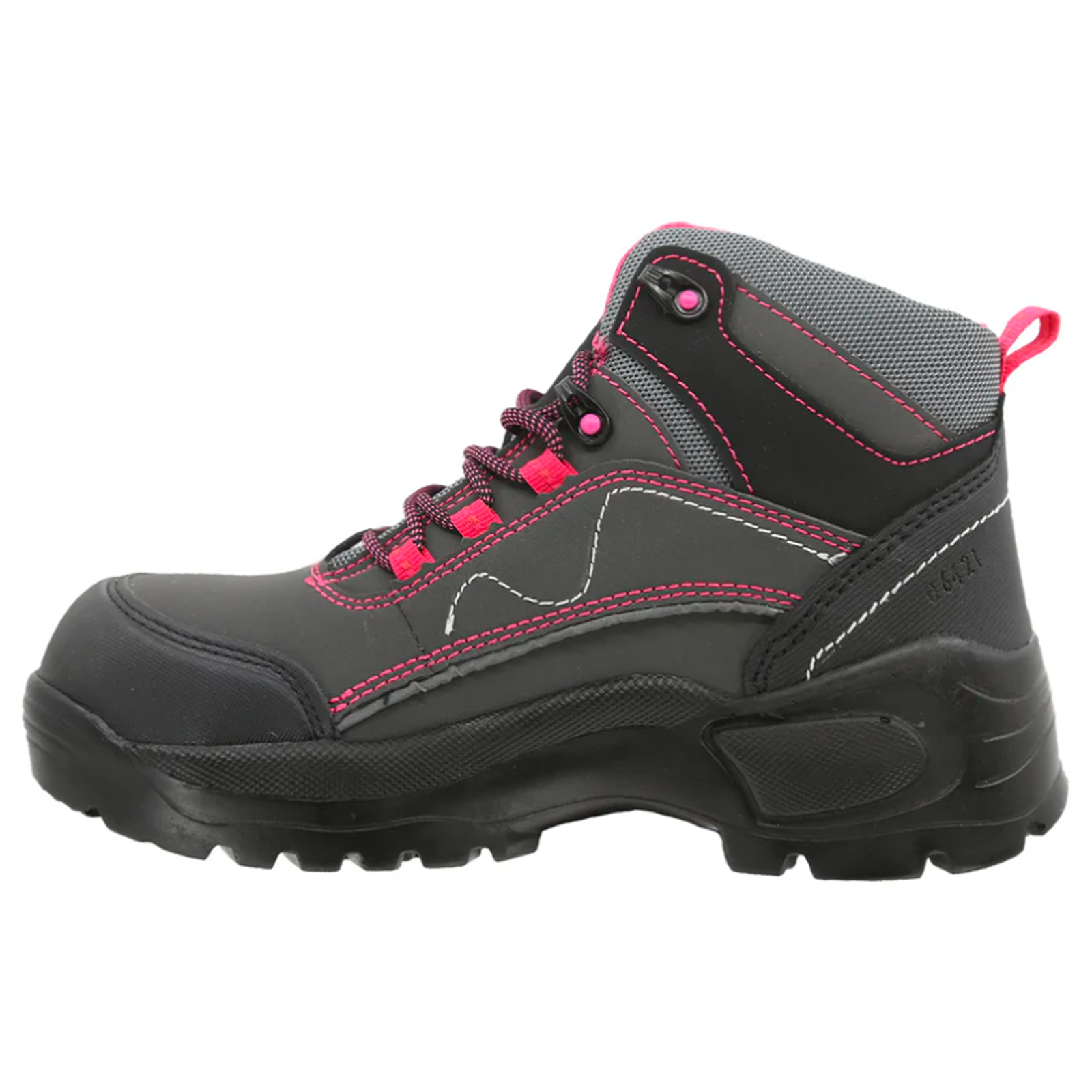 Bota Industrial Dieléctrica Para Mujer Sicuro Si50 Gris Rosa Casquillo Poliamida