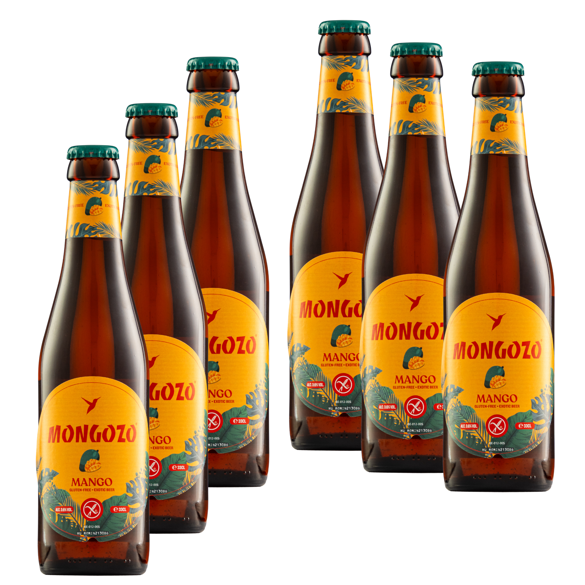 Six Pack Cerveza Mongozo Mango 330 Ml