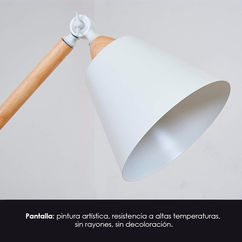 Lámpara De Pie Ilios Innova 2241 Pb Color Blanco