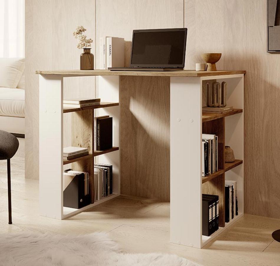Escritorio para dormitorio Madera con Blanco 