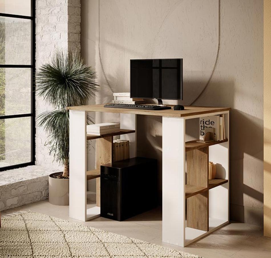 Escritorio para dormitorio Madera con Blanco 