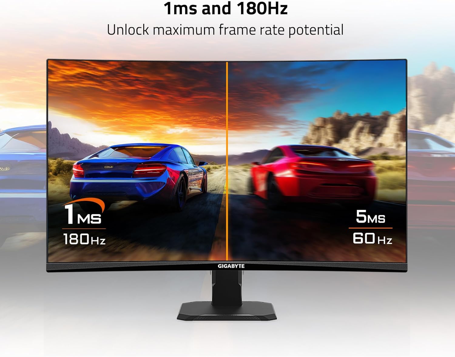 Monitor Gamer Gigabyte Con Pantalla De 27 180hz 127v Y Resolución Full Hd Gs27fc