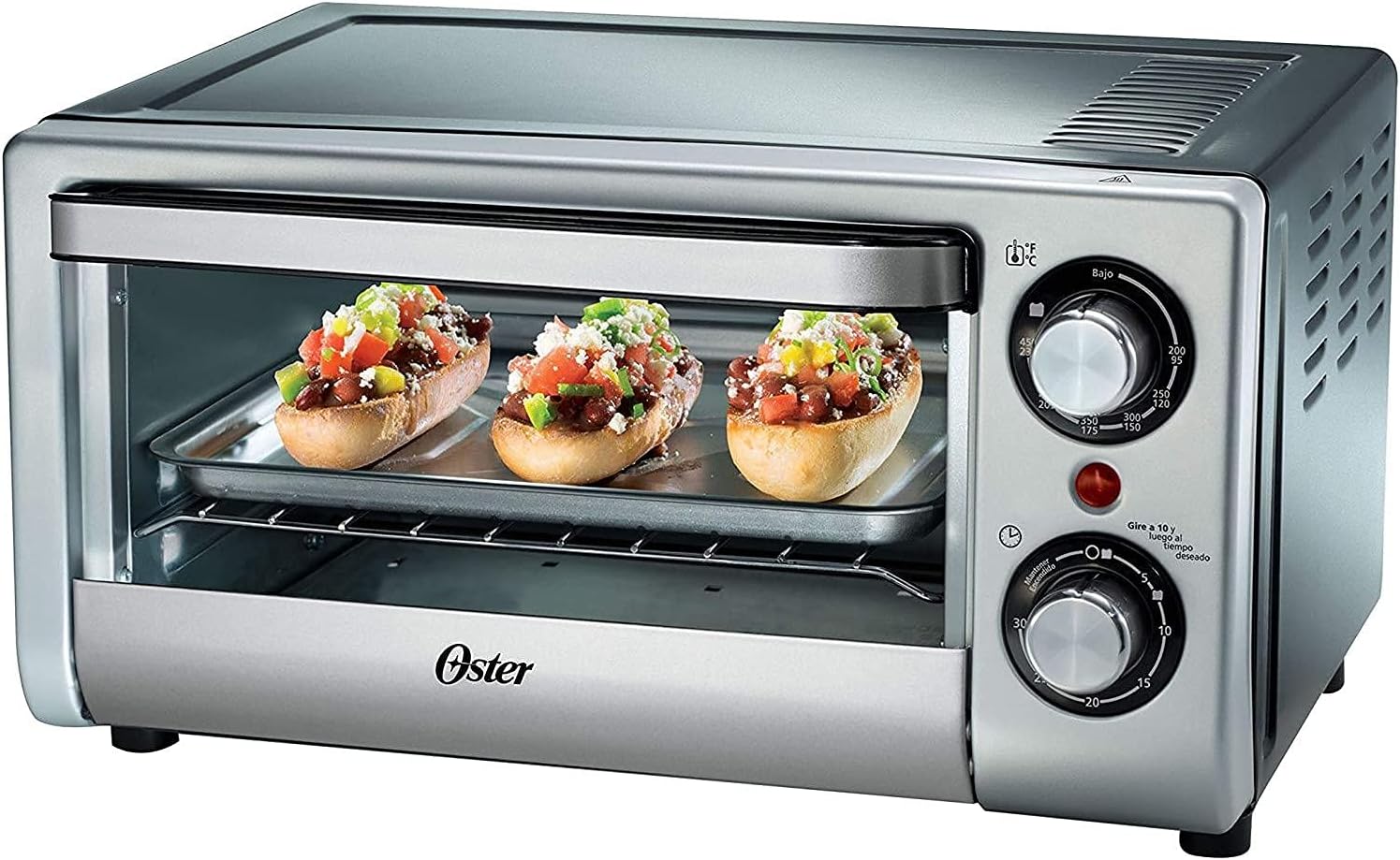 Horno Tostador Oster Osterizer TSSTTV10LTB1MX Silver