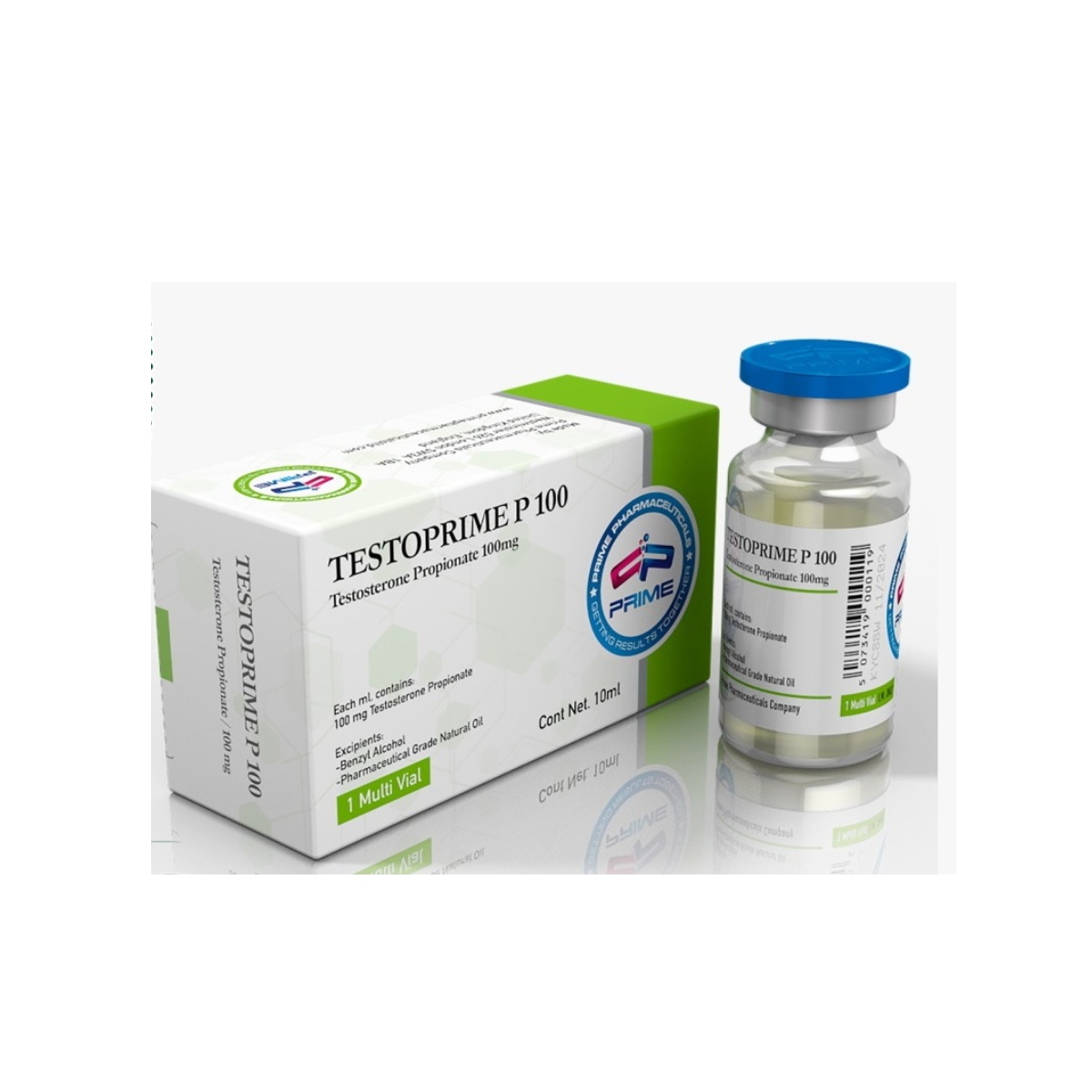 TESTOPRIME P - Propionato de Testosterona - Inyectable - 100mg/ml 10ml - Prime Pharmaceuticals - Definición rápida y fuerza intensa con acción inmediata