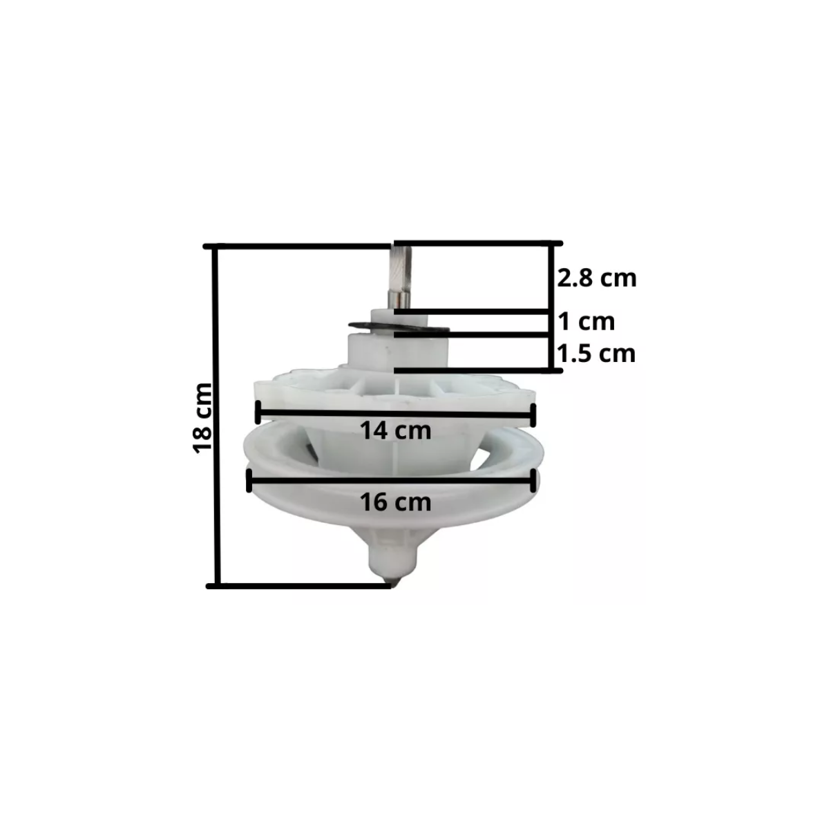 Transmision Para Lavadora Daewoo Flecha Corta 6 Tornillos