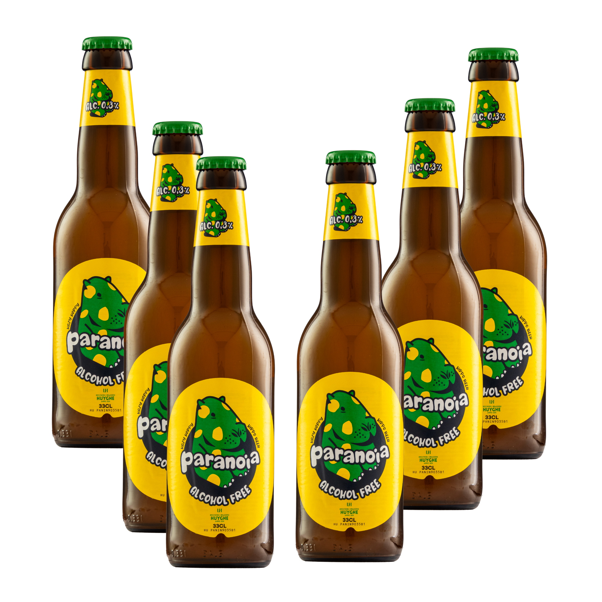 Six Pack Cerveza Paranoia Sin Alcohol 330 Ml