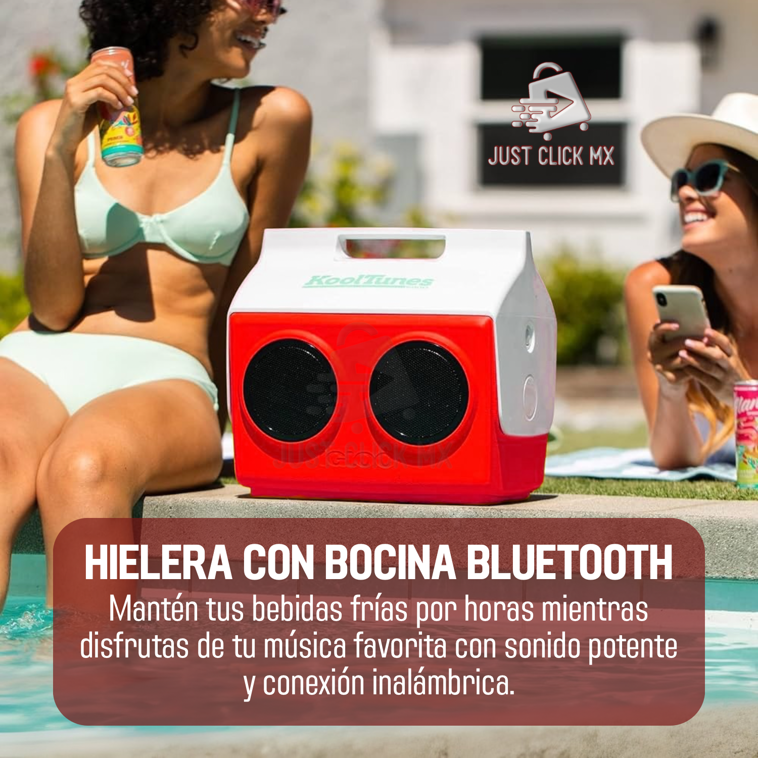 Hielera Igloo Con Bocina Integrada Portátil Kooltunes 13L-JUSTCLICK MX