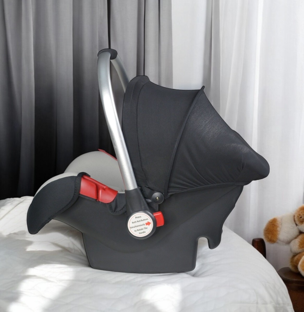 Asiento Para Bebé Tipo Moises Gris
