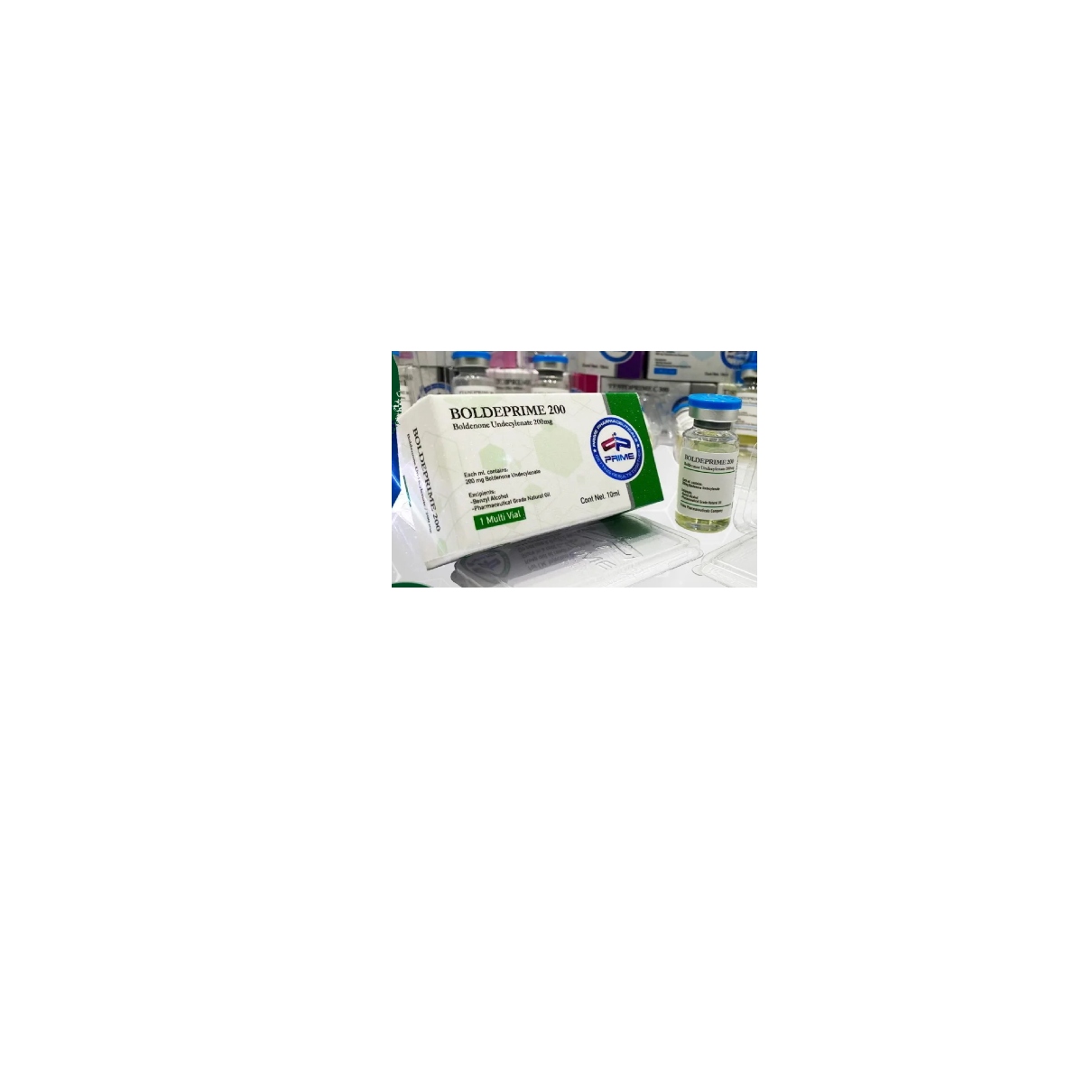 BOLDEPRIME - Boldenona - Inyectable - 200mg/ml 10ml - Prime Pharmaceuticals - Volumen magro con resistencia elevada y vascularización poderosa