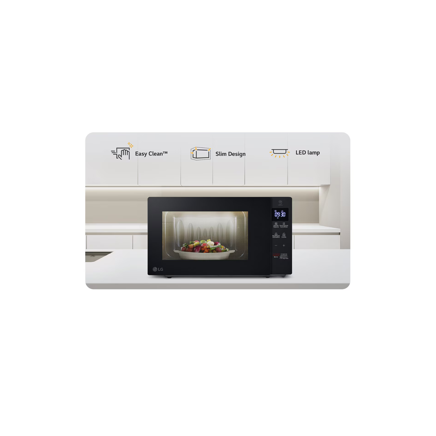 Horno Microondas LG NeoChef Slim 0.7 pies, Tecnología EasyClean, 700W