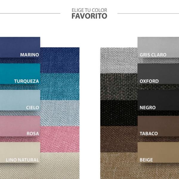 Cabecera Matrimonial Raya Vertical Natural 3 en 1 Moderna