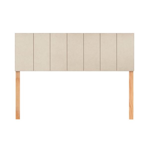 Cabecera Matrimonial Raya Vertical Natural 3 en 1 Moderna