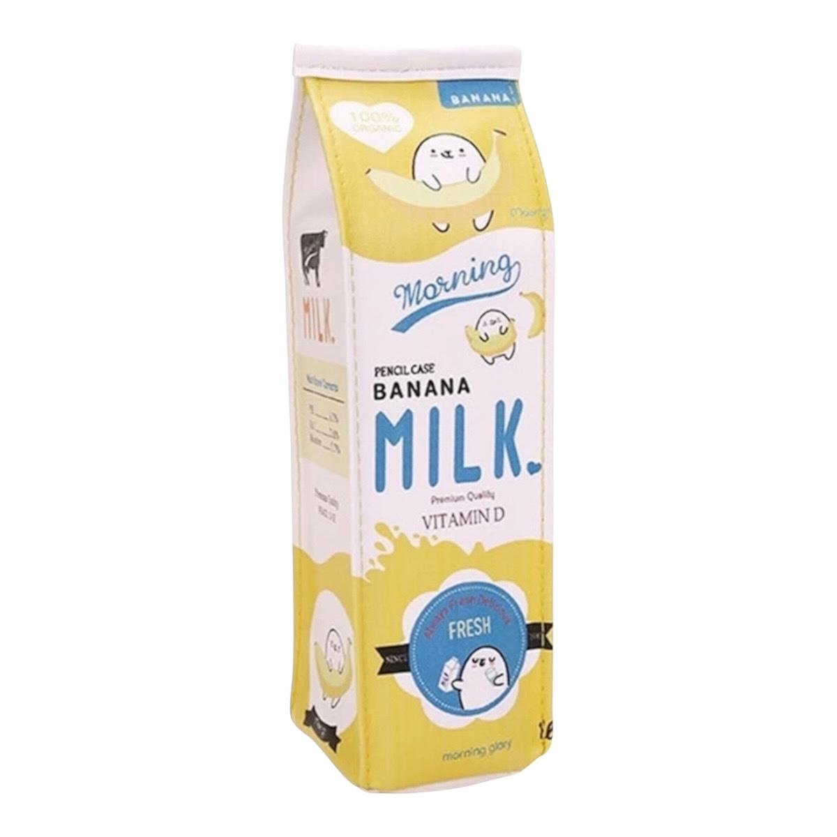 Lapicera Bolsa Para Lapices En Forma De Caja De Leche Milk
