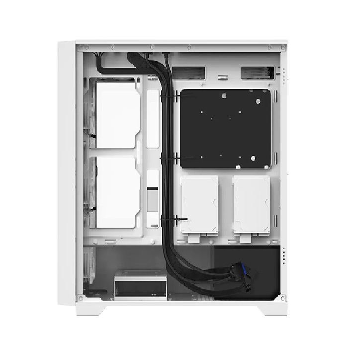 Gabinete Balam Rush Carbono Twin Mate 8000 con Ventana RGB, Midi-Tower, Micro-ATX/Mini-ITX, USB 3.0/2.0, sin Fuente, 4 Ventiladores RGB Instalados, Blanco.