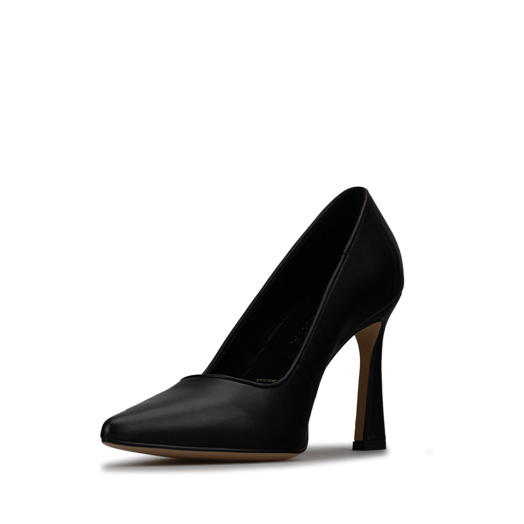 Zapatillas De Tacón Davenia De Piel Sandalia Para Dama Mod. Antonella Negro