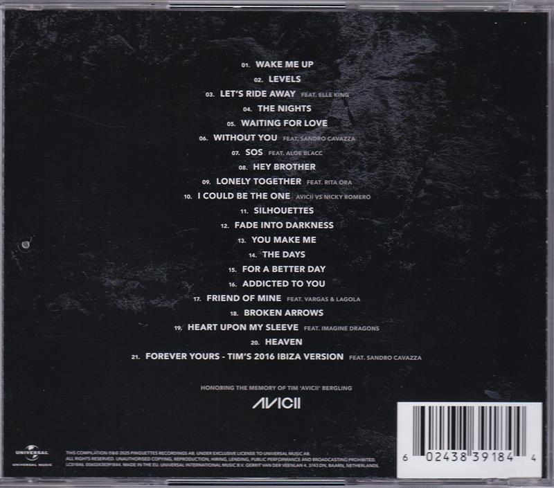 Avicii Forever Disco 2025 Cd