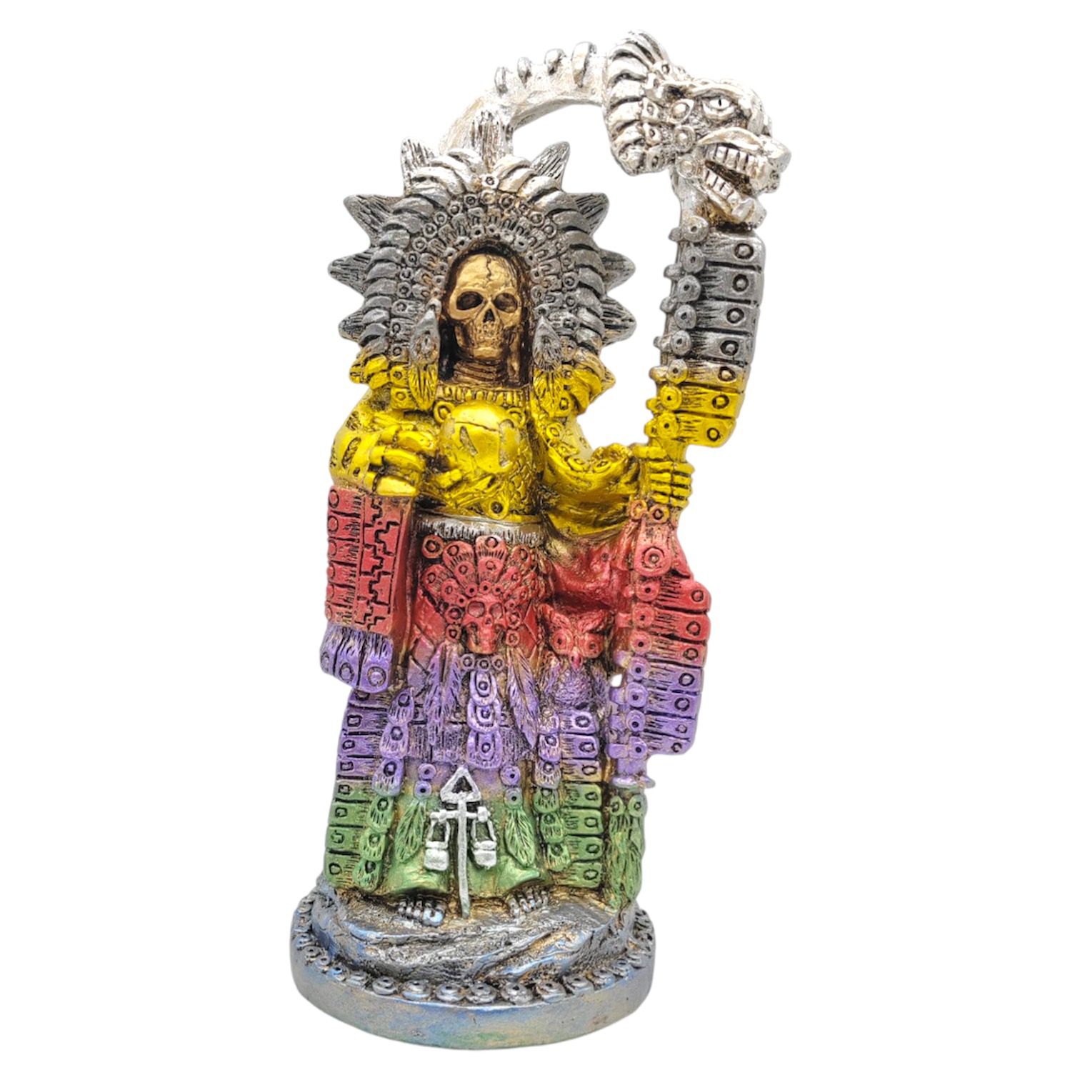 Santa Muerte Azteca 27cm (Siete Colores)