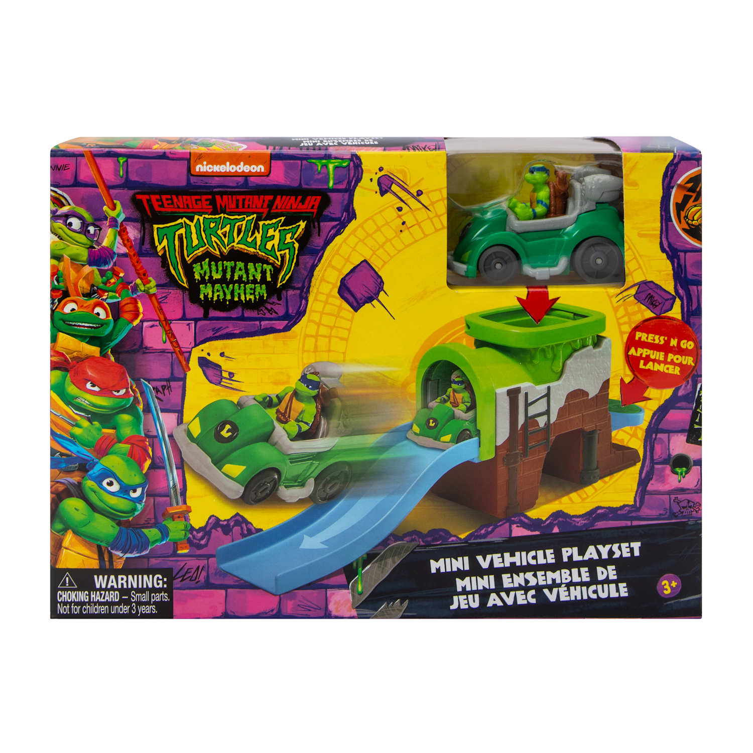 Conjunto de Caos Mutante Tortugas Ninja Adolescentes Mini Vehiculo