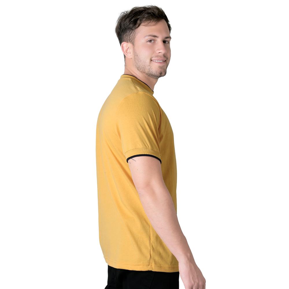 Playera Hombre Básico Camiseta Mostaza Stfashion 61704610