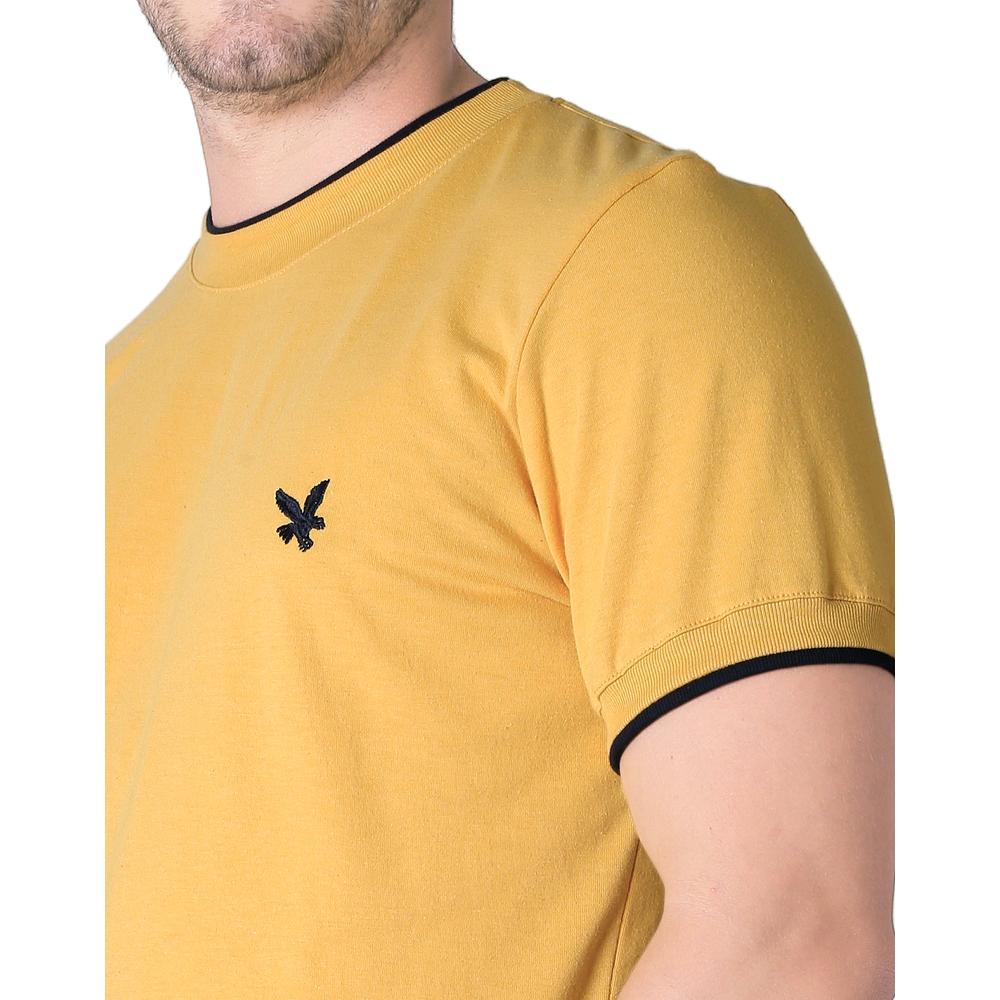 Playera Hombre Básico Camiseta Mostaza Stfashion 61704610