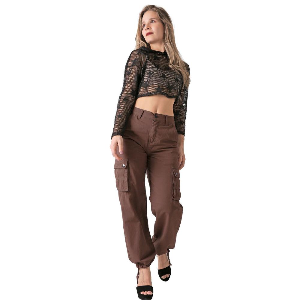 Pantalón Mujer Moda Jogger Café Roosevelt 50105012