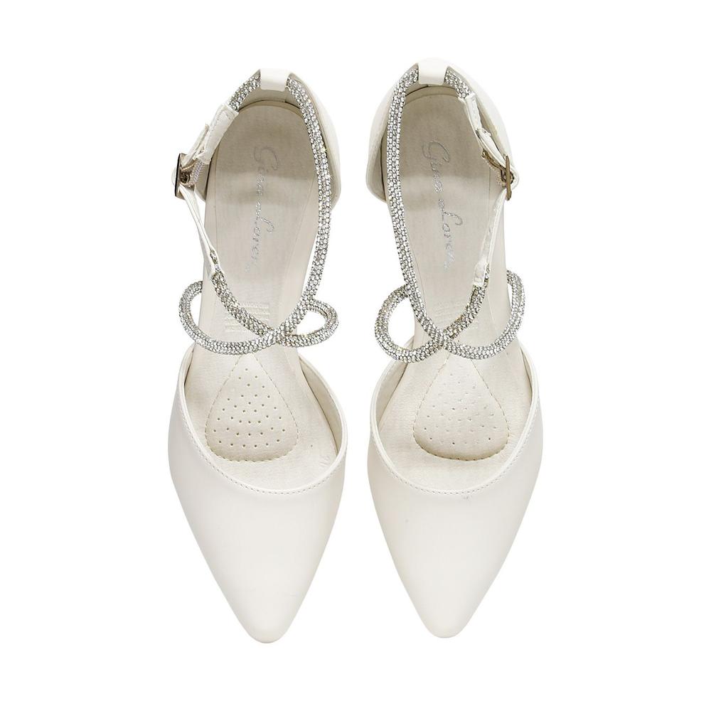Zapatilla Mujer Tacon Crema Gina Loren 23804103